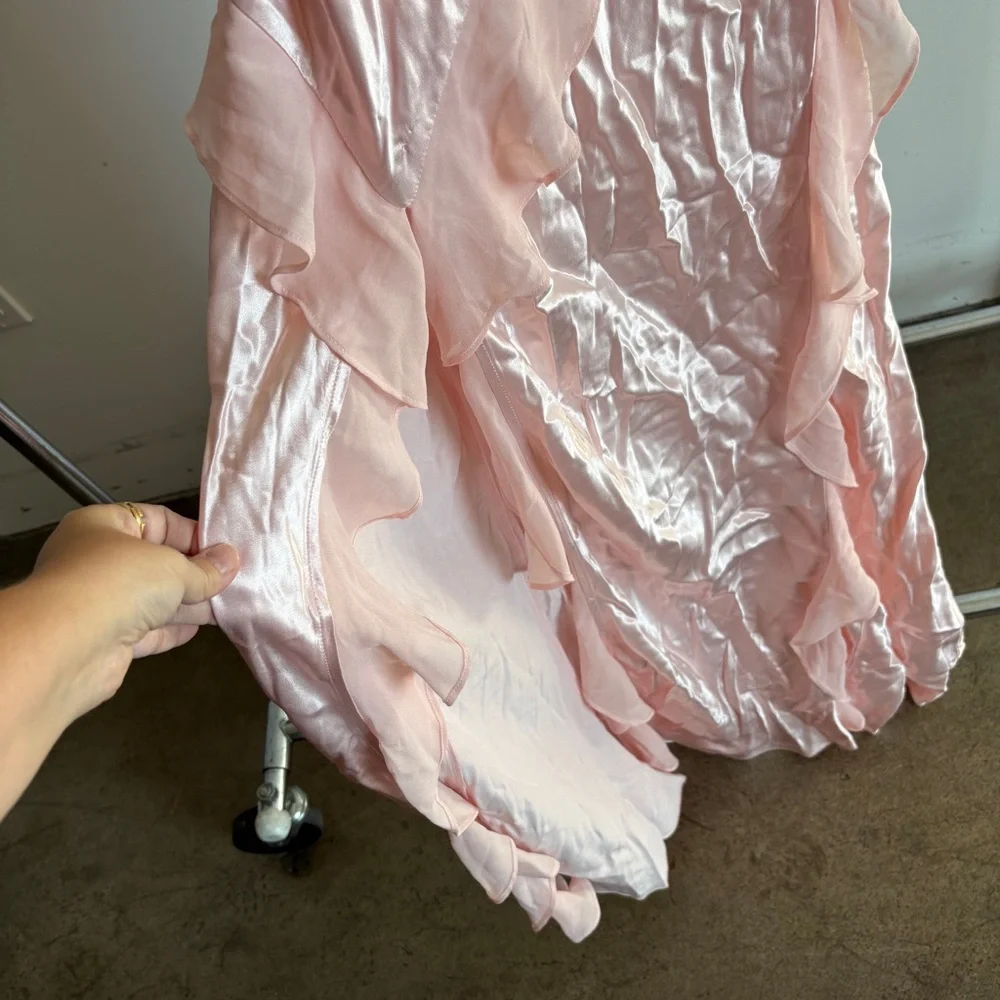 NWT Baby Pink For Love And Lemons “Sawyer” Midi Dress Sz 4 - Picture 6 of 14